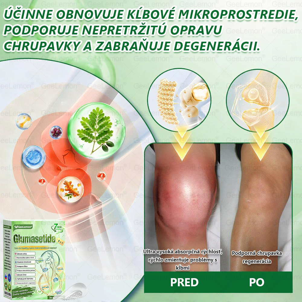 𝐆𝐞𝐞𝐋𝐞𝐦𝐨𝐧® 📌𝐆𝐥𝐮𝐦𝐚𝐬𝐞𝐭𝐢𝐝𝐚 8 v 1 Náplast s Nano Mikroihličkami na Chudnutie a Zdravie ✅ (Iba raz denne, viditeľné zmeny za 7 dní) Pre obezitu, kardiovaskulárne zdravie, cukrovku, spánkovú apneu, štítnu žľazu, črevné zdravie, kĺbové problémy a ďalšie 💪