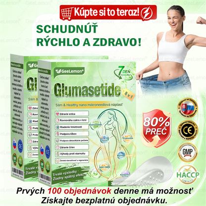 𝐆𝐞𝐞𝐋𝐞𝐦𝐨𝐧® 📌𝐆𝐥𝐮𝐦𝐚𝐬𝐞𝐭𝐢𝐝𝐚 8 v 1 Náplast s Nano Mikroihličkami na Chudnutie a Zdravie ✅ (Iba raz denne, viditeľné zmeny za 7 dní) Pre obezitu, kardiovaskulárne zdravie, cukrovku, spánkovú apneu, štítnu žľazu, črevné zdravie, kĺbové problémy a ďalšie 💪