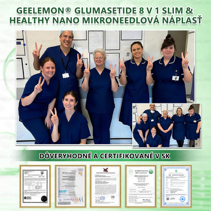 𝐆𝐞𝐞𝐋𝐞𝐦𝐨𝐧® 📌𝐆𝐥𝐮𝐦𝐚𝐬𝐞𝐭𝐢𝐝𝐚 8 v 1 Náplast s Nano Mikroihličkami na Chudnutie a Zdravie ✅ (Iba raz denne, viditeľné zmeny za 7 dní) Pre obezitu, kardiovaskulárne zdravie, cukrovku, spánkovú apneu, štítnu žľazu, črevné zdravie, kĺbové problémy a ďalšie 💪