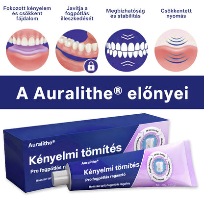 🦷 Auralithe® Comfort Seal Pro – 96 órás prémium fogsorragasztó ✅ stabil, kényelmes és csúszásmentes illeszkedéshez 💪