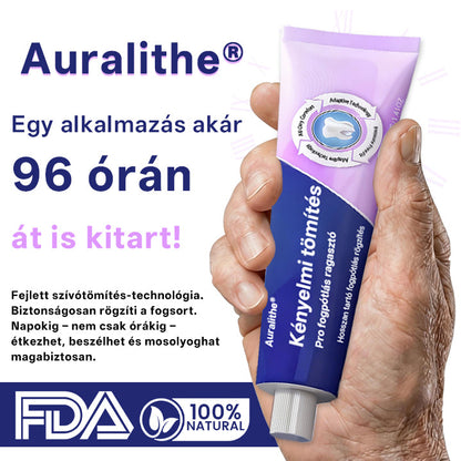 🦷 Auralithe® Comfort Seal Pro – 96 órás prémium fogsorragasztó ✅ stabil, kényelmes és csúszásmentes illeszkedéshez 💪