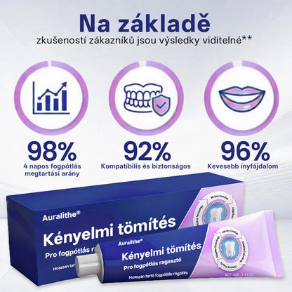 🦷 Auralithe® Comfort Seal Pro – 96 órás prémium fogsorragasztó ✅ stabil, kényelmes és csúszásmentes illeszkedéshez 💪
